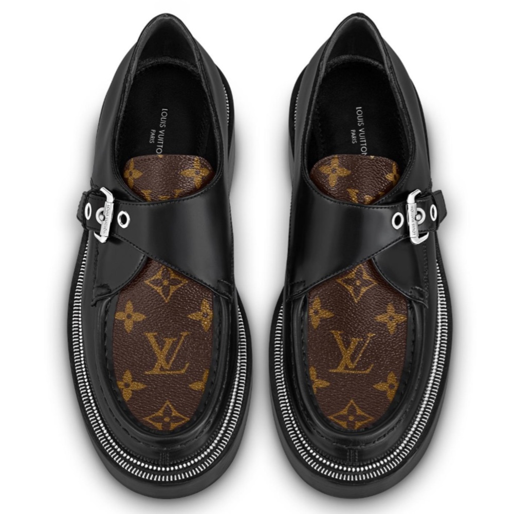 LOUIS VUITTON ACADEMY BUCKLE LOAFERS - Picture 2 of 7